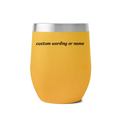 Bespoke EggShell Cup 12oz Stainless Steel EggShell Cup with Lid and Straw Heat Transfer Double Wall Insulated Travel Mug Gift Sets for Wine, Champaign, Beer, Cocktails, Coffee,PR260-12oz-23025001