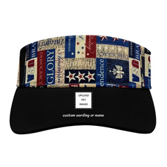 Personalized Logo Hat, Custom Hat, Sun Visors for Women and Men Summer Adjustable Brim UV Protection Hat for Hiking Golf Tennis Outdoors,coolcustomize,PR158-23025004