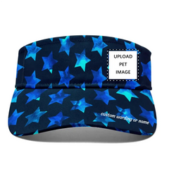 Personalized Logo Hat, Custom Hat, Sun Visors for Women and Men Summer Adjustable Brim UV Protection Hat for Hiking Golf Tennis Outdoors, coolcustomize,PR158-23025001